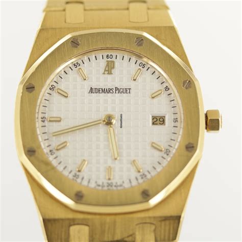 buy certified pre-owned audemars piguet online - audemars piguet vintage gold watch.